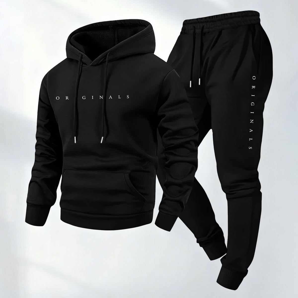 Ensemble Homme Oversize Sweat à Capuche Imprimé et Pantalon