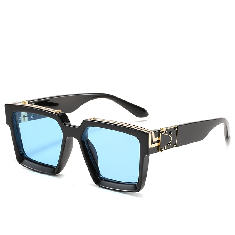 CRIXALIS Steampunk-Sonnenbrille – Quadratischer Vintage-Stil, 21 Farben, Unisex