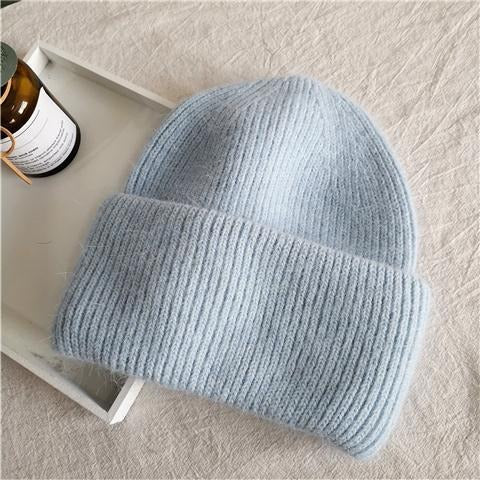 Kaninchenfell-Mütze – Koreanischer Stil Warm Unisex Herbst Winter