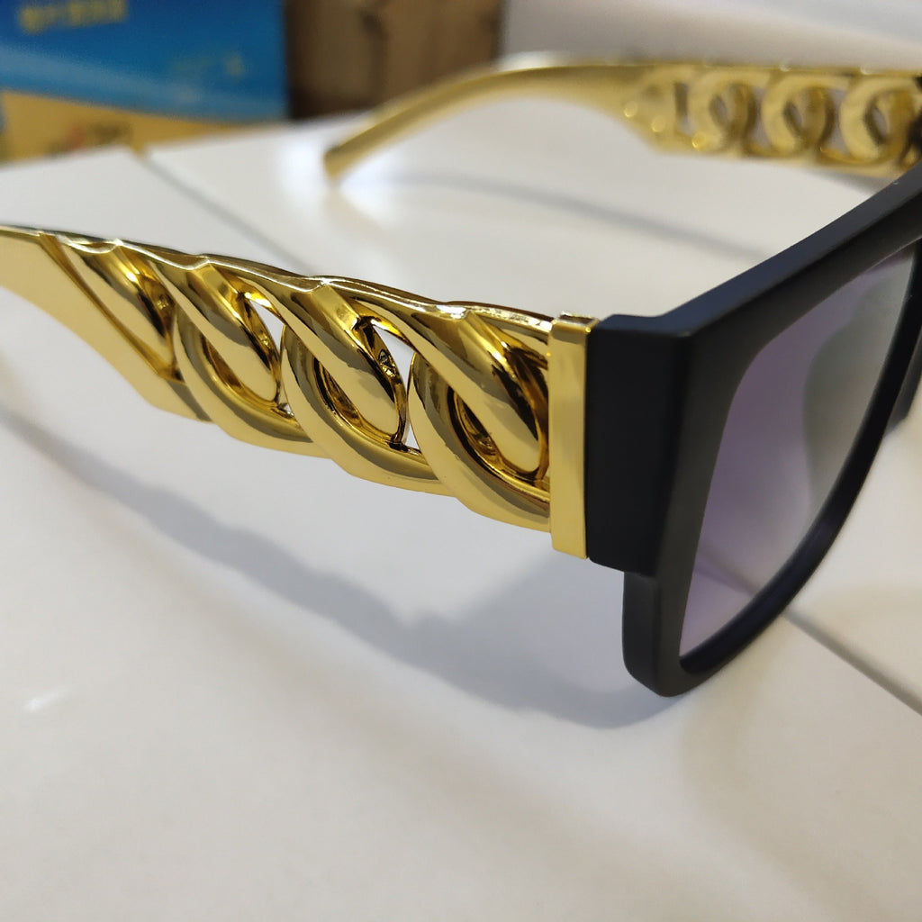 Lunettes de Soleil Style Hip Hop – Monture Noire, Verres Gris