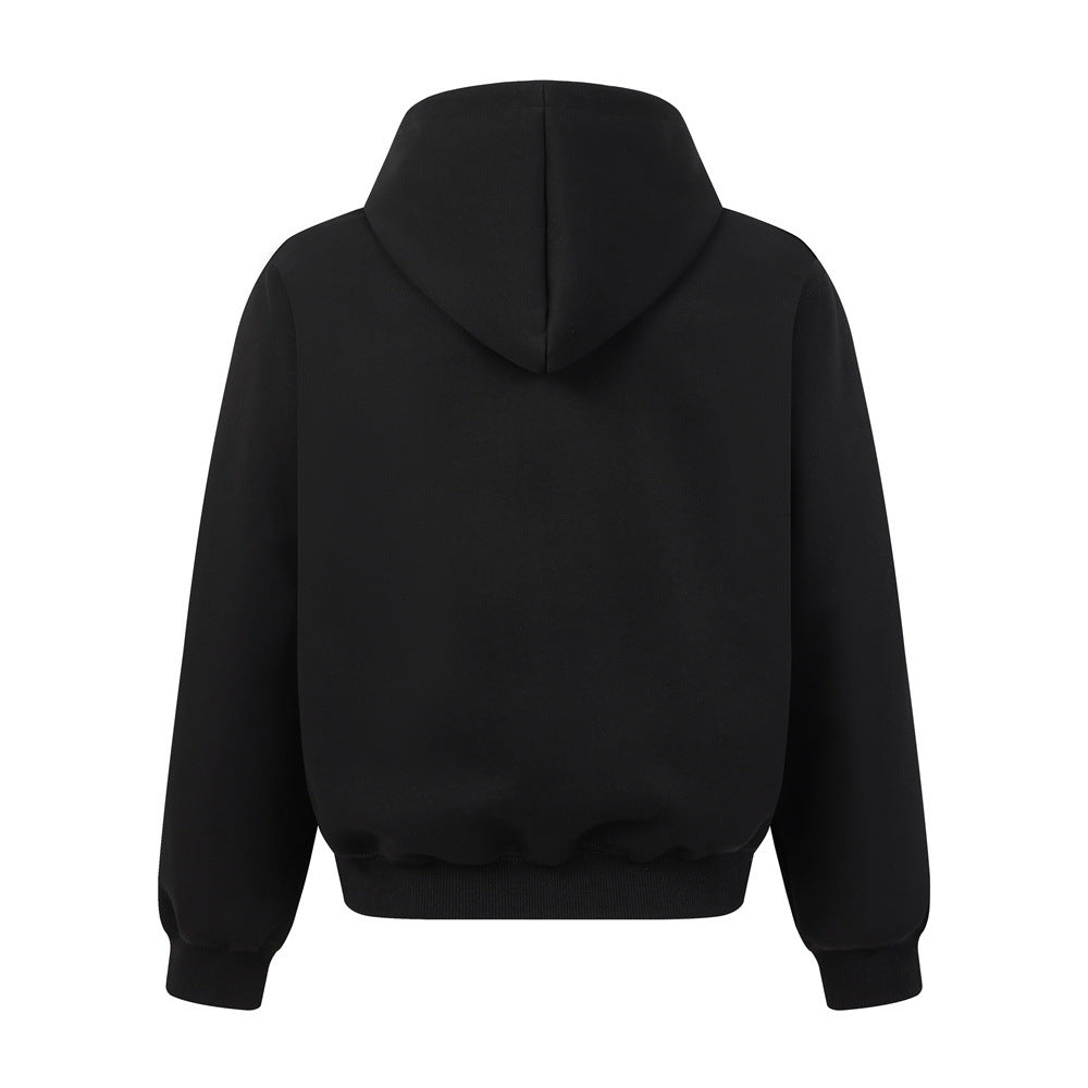 Sweat à capuche homme ample à oiseaux brodés