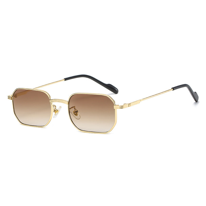 Petites Lunettes de Soleil Carrées Colorées — Style Hip-Hop Européen UV400