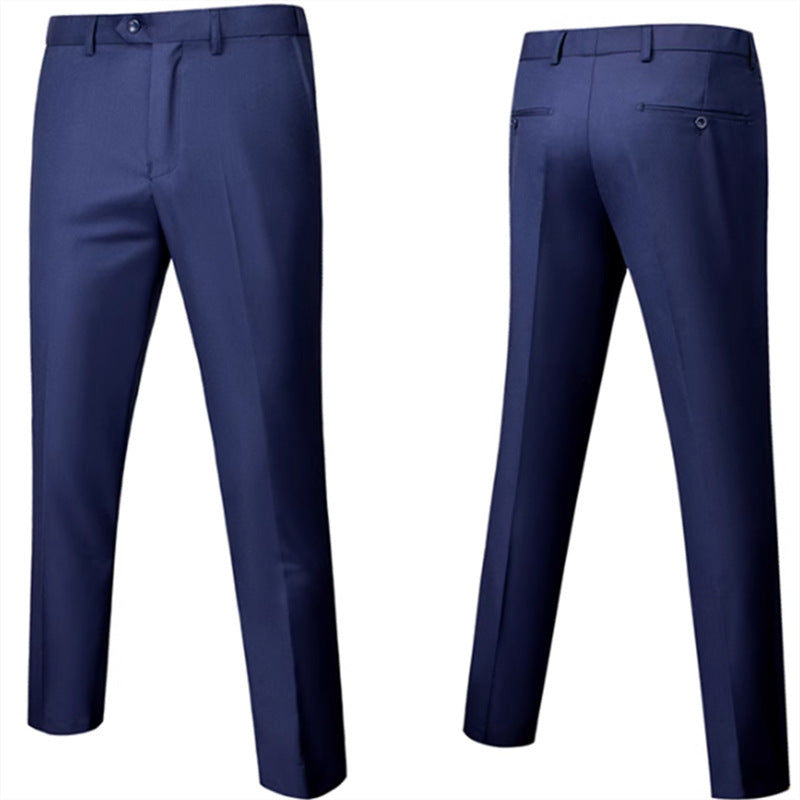 Costume homme trois pièces coupe ajustée à col châle contrastant