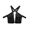 Sac double sous-bras en simili cuir à sangles réglables