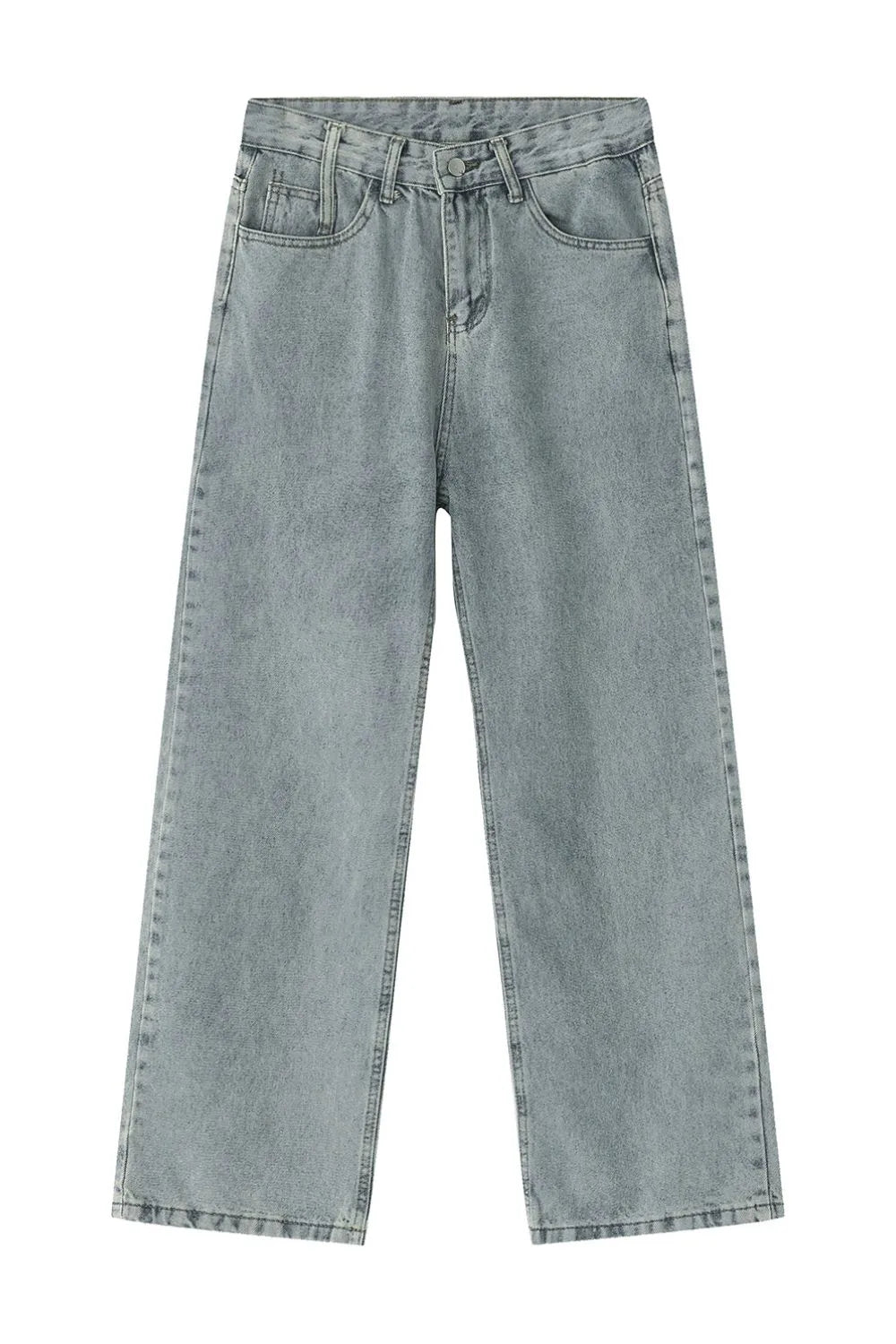 Jean homme baggy gris délavé à poches