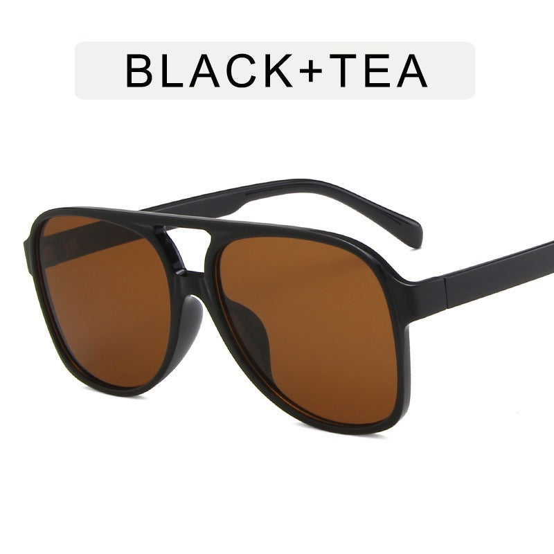 Ocean Sonnenbrille mit großem Rahmen – Trendiger Frosch-Stil, PC-Fassung