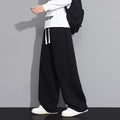 Jogging homme jambe droite ample – Coton confort, uni
