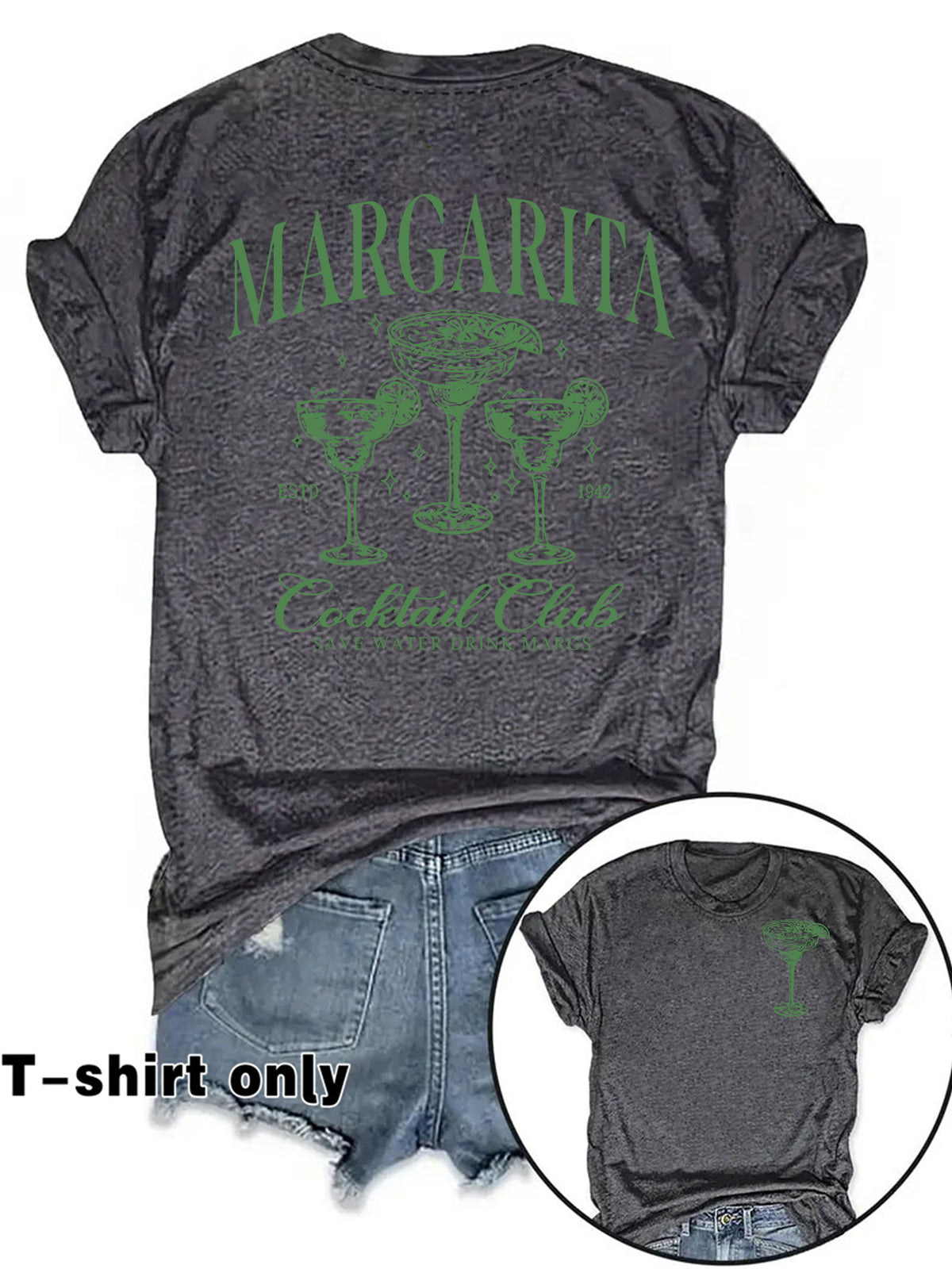 T-shirt femme Margarita Cocktail Club à manches courtes