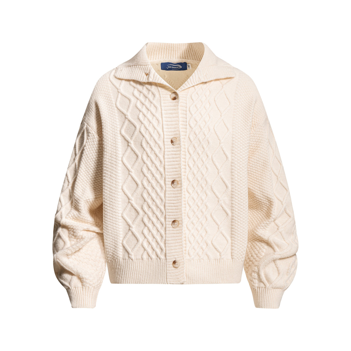 Gilet Homme en Maille Torsadée – Col Rabattu et Boutons