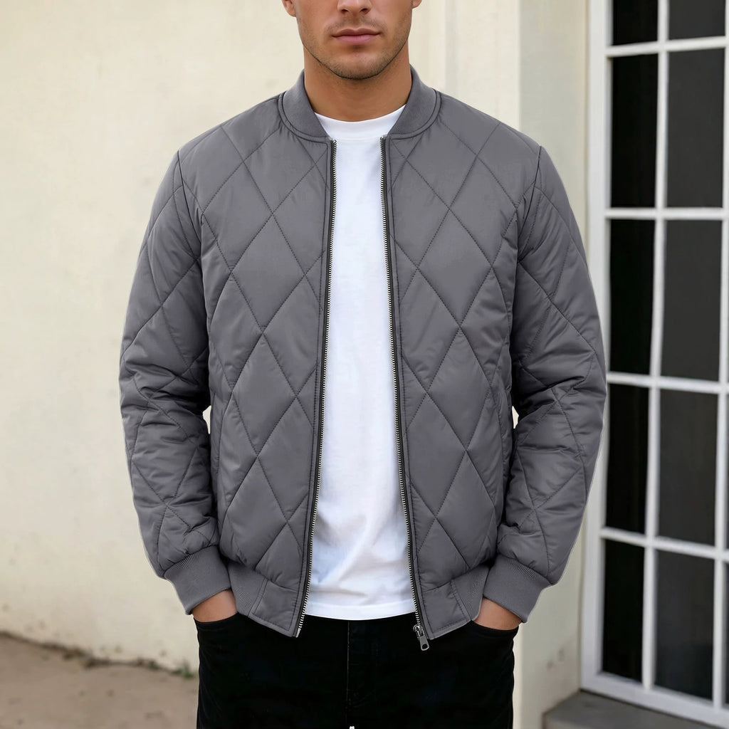 Veste matelassée homme col montant slim fit style coréen 4 coloris