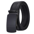 Ceinture homme en croûte de cuir à boucle automatique