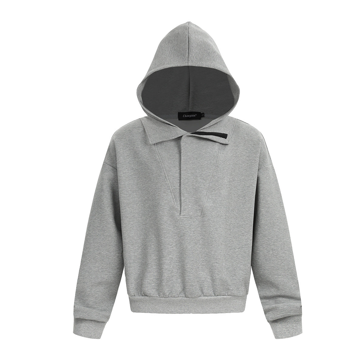 Sweat homme à capuche et col rabattu – Coupe ample