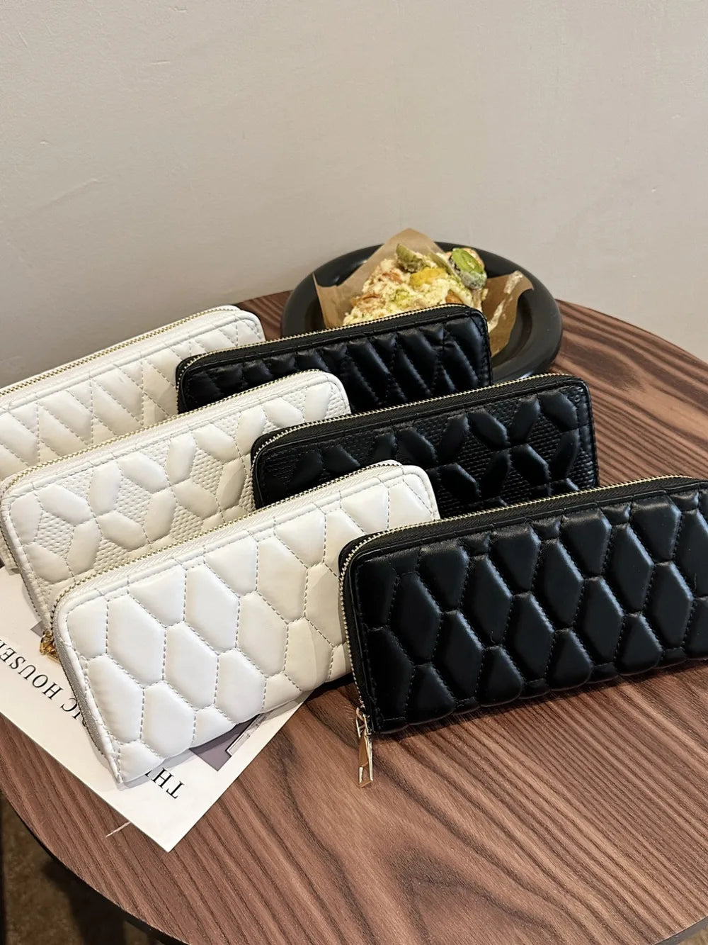 Damen-Geldbörse aus Kunstleder – Kompakt & Elegant, Einfarbig