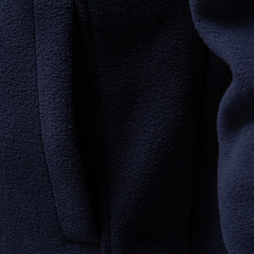 Veste homme zippée manches longues col retourné