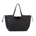 Sac Tressé Grande Capacité Femme – Cuir Véritable Street Fashion