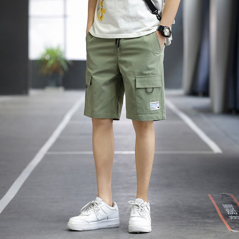 Bermuda homme casual à cordon de serrage