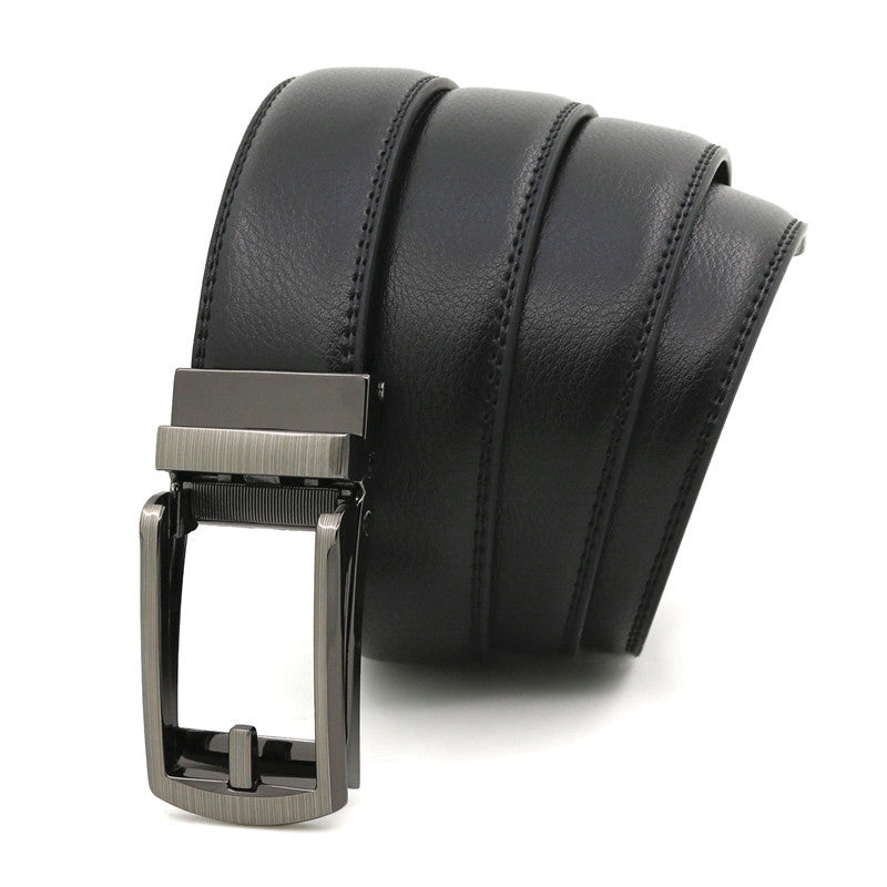 Ceinture homme en cuir à boucle automatique – 3,1 cm