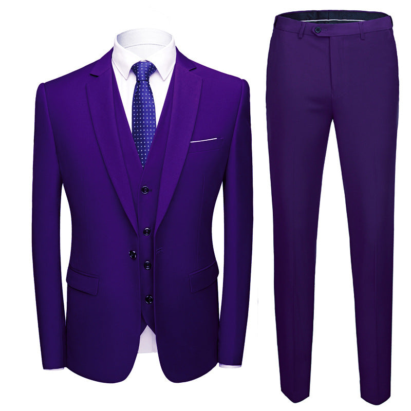 Costume homme trois pièces à coupe ajustée