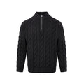 Pull homme ample en grosse maille à col ouvert