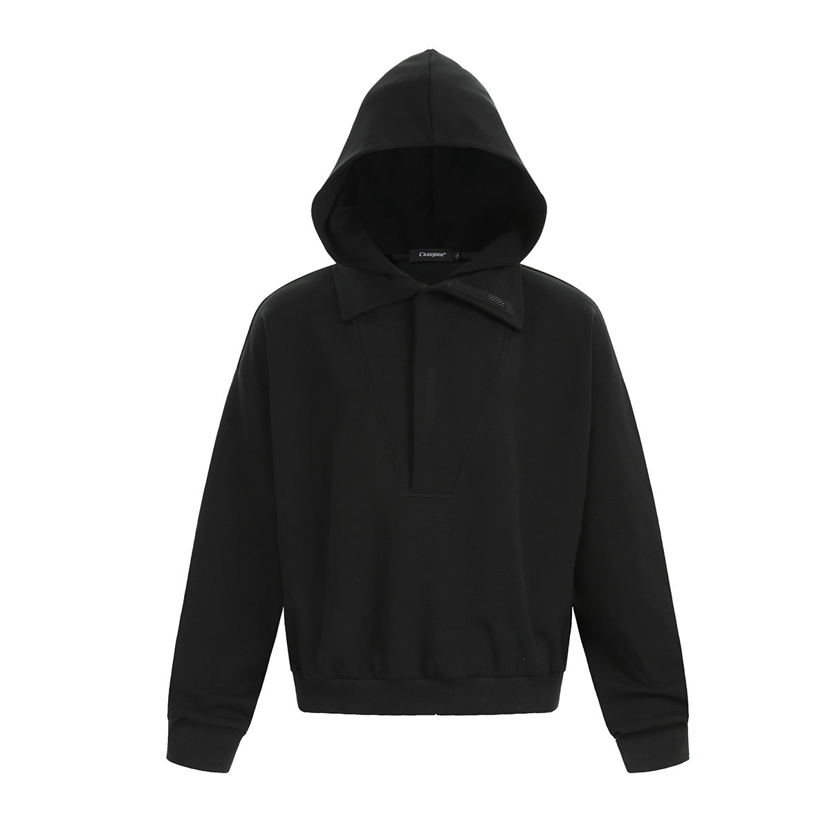 Sweat homme à capuche et col rabattu – Coupe ample