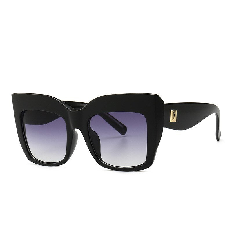 Oversize-Sonnenbrille mit Katzenaugen für Damen – Vintage-Stil, UV400-Schutz