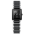 Montre Couple Carrée Céramique Quartz – Homme & Femme, Bracelet Céramique Élégant