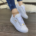 Damen-Sneaker Oversize – Runde Kappe, flache Sohle, lässiger Stil