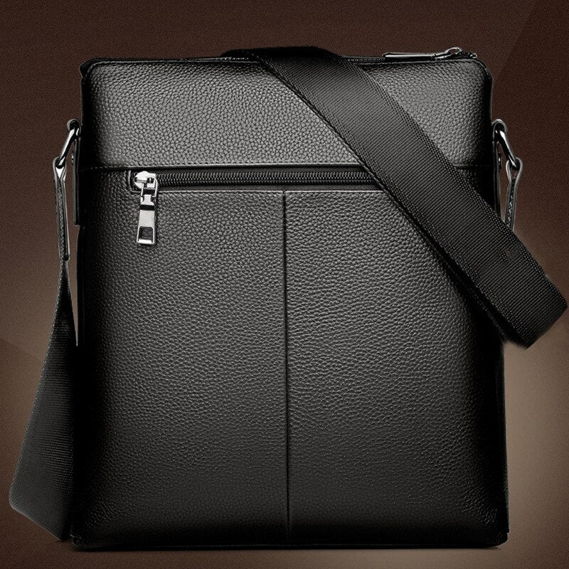 Sacoche Homme WEIXIER Effet Cuir – Bandoulière, Format Compact