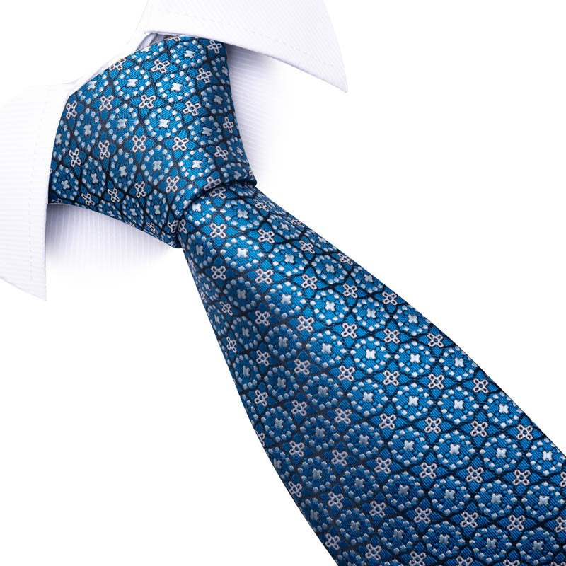 Cravate homme rayée en polyester – 8 cm