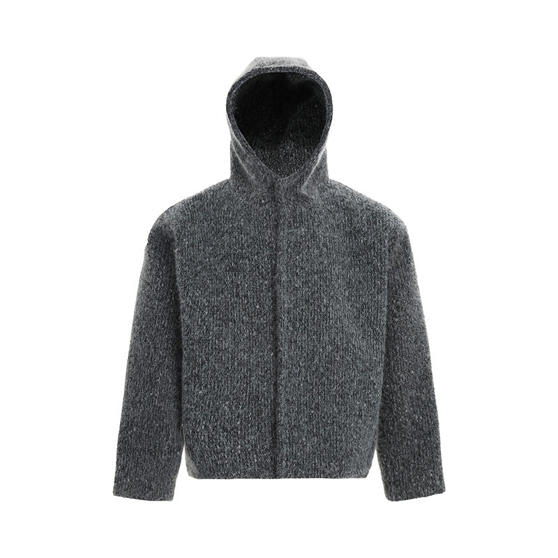 Veste femme oversize grise à capuche