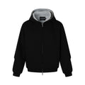 Veste homme à capuche et zip double curseur – Coupe ample