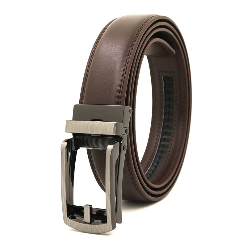Ceinture homme en cuir à boucle automatique – 3,1 cm