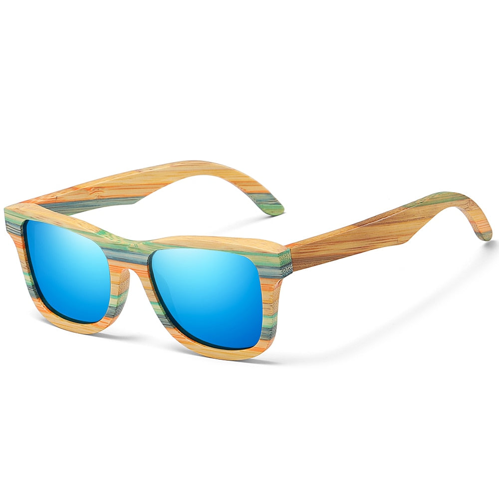 Lunettes de soleil en bois de bambou polarisées – Homme & Femme – Protection UV