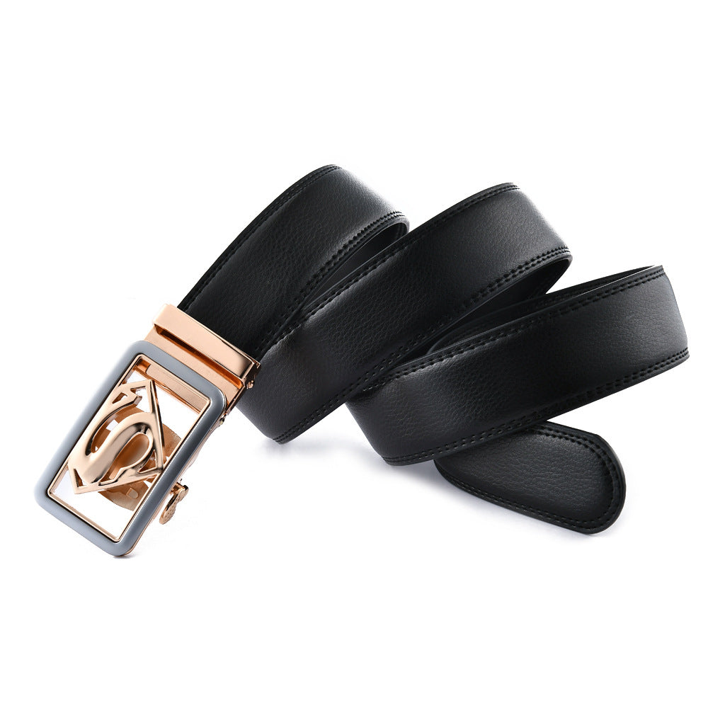 Ceinture homme en cuir à boucle automatique