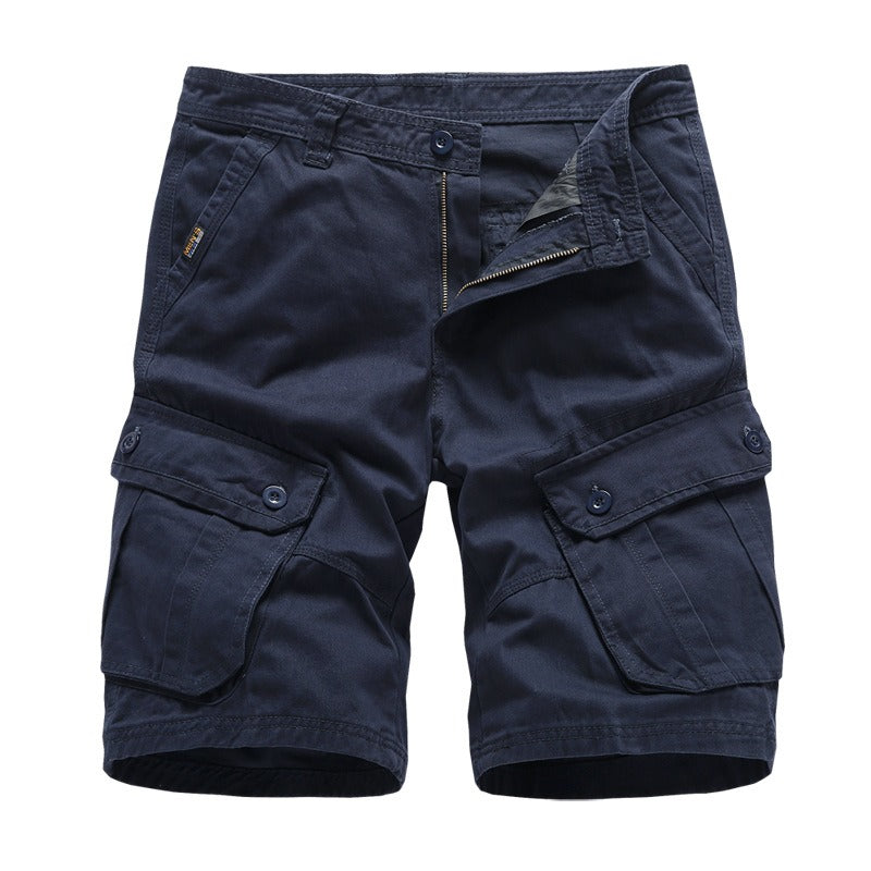 Bermuda cargo homme en coton à poches multiples