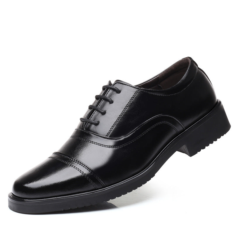 Chaussures Officier Homme – Cuir Vache Noir, Bout Pointu, Style Business & Sécurité