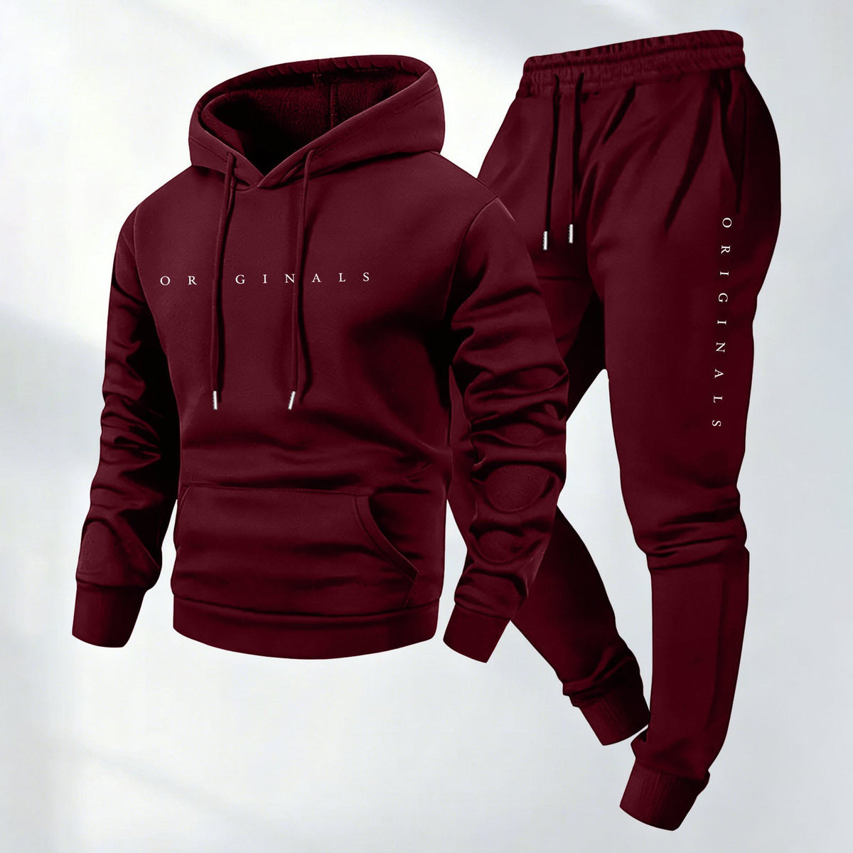 Ensemble Homme Oversize Sweat à Capuche Imprimé et Pantalon