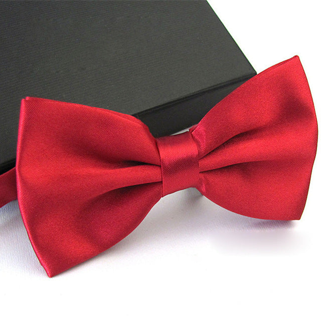Fliege für Herren aus Satin – verstellbare Schleife für Hochzeit & Abendveranstaltungen
