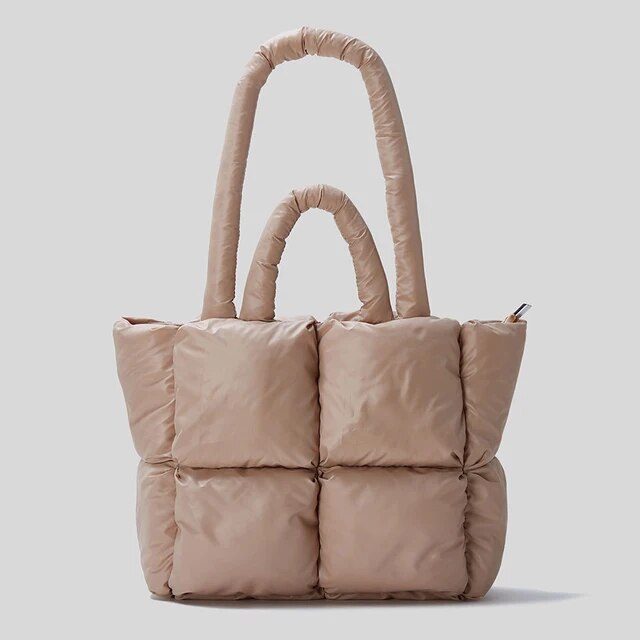 Women's Fluorescent Quilted Tote Bag – Large Laser Nylon Format