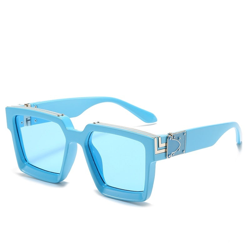 CRIXALIS Steampunk-Sonnenbrille – Quadratischer Vintage-Stil, 21 Farben, Unisex