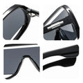 Retro Monobloc Sunglasses – Gradient Lenses, Trendy Unisex Style