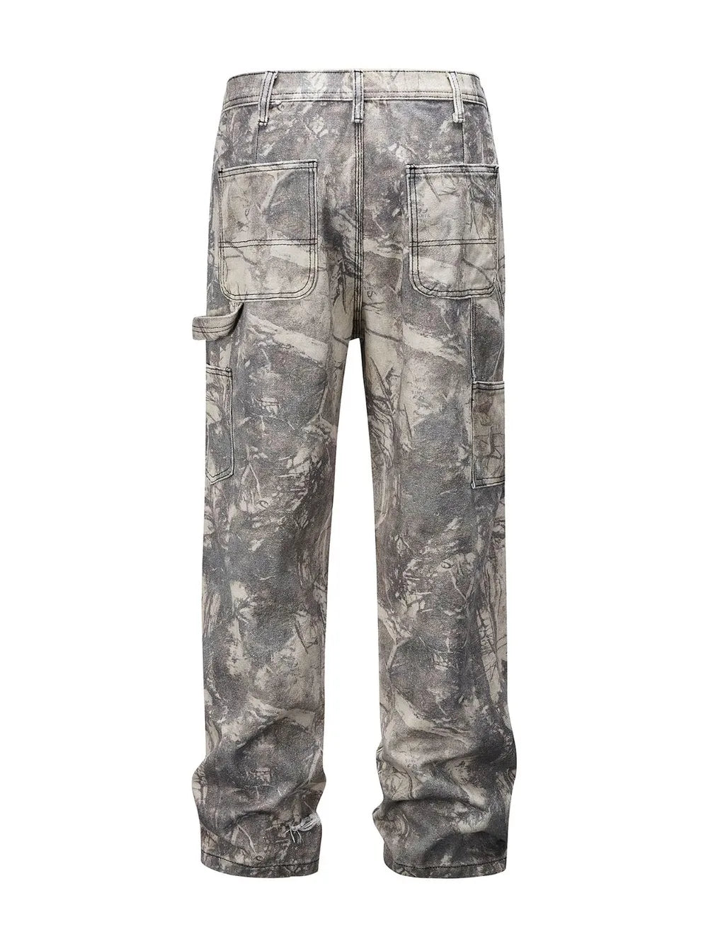 Pantalon cargo homme camouflage branchages – Coupe ample