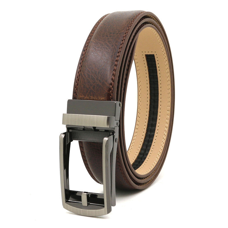 Ceinture homme en cuir à boucle automatique – 3,1 cm