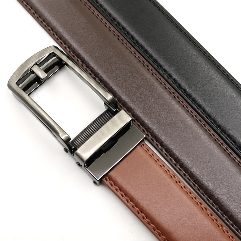 Ceinture homme en cuir à boucle automatique – 3,1 cm