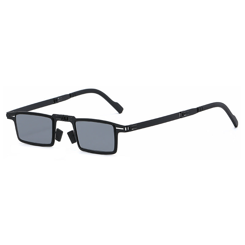 Lunettes de Soleil Pliantes Style Streetwear — Monture Métal, UV400 Unisexe