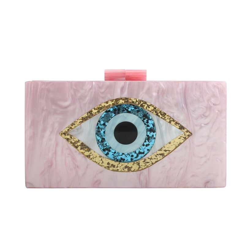 Sequin Eye Evening Bag – Women's Luxury Acrylic Clutch