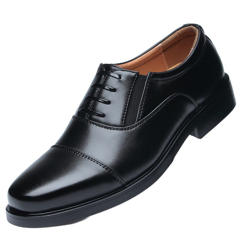 Chaussures Officier Homme – Cuir Vache Noir, Bout Pointu, Style Business & Sécurité