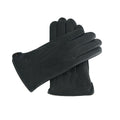 Gants homme noirs à doublure en laine