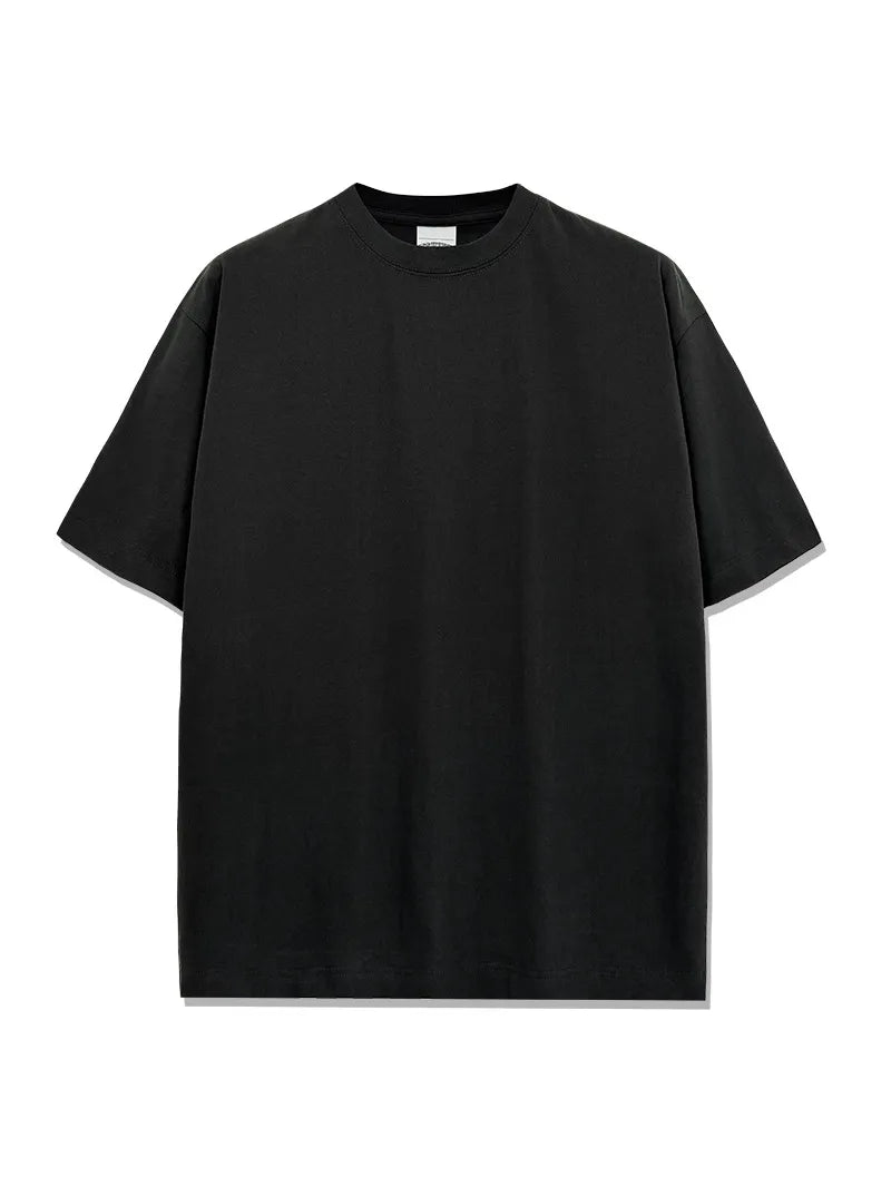 T-shirt homme oversize en coton à col rond
