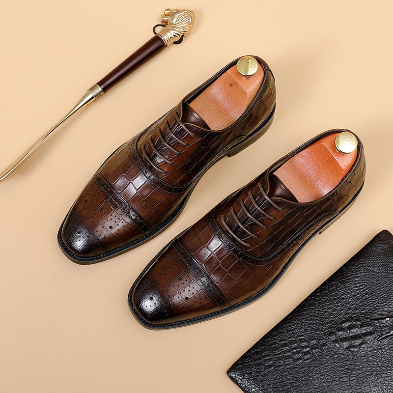 Chaussures Oxford Homme – Cuir Véritable, Confortables, Style Business & Formel